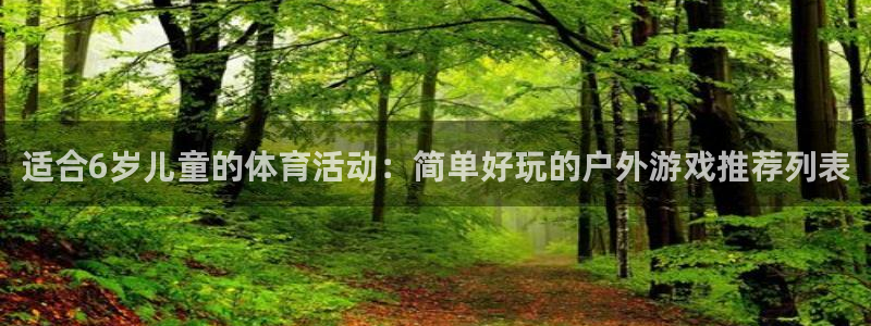 成都意昂3电子有限公司：适合6岁儿童的体育活动：简单好玩的户外游戏推荐列表