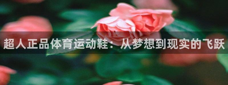 意昂3f凯捷平台在线注册：超人正品体育运动鞋：从梦想到现实的飞跃