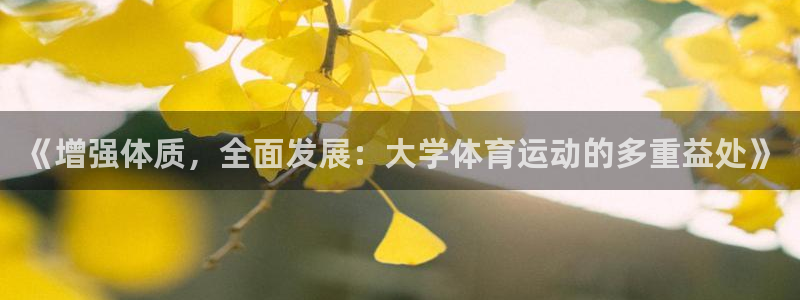 意昂3登录：《增强体质，全面发展：大学体育运动的多重益处》