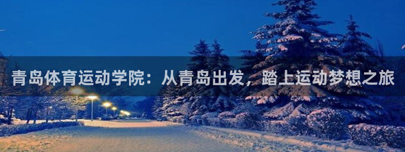 意昂kgame：青岛体育运动学院：从青岛出发，踏上运动梦想之旅